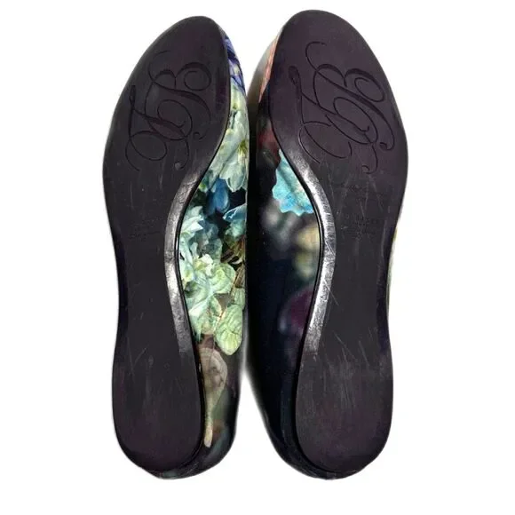 Ted Baker Women's Imme 2 Floral Boutique Print Ballet Flat Rose Gold Bow SZ 9.5 - Picture 7 of 10